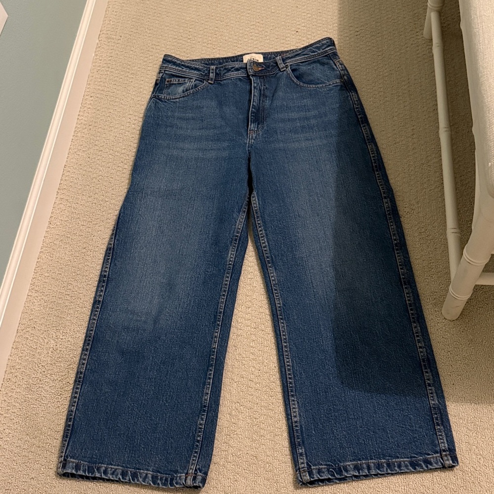 Sezane Le Crop Denim Blue - Size 10 - Picture 11 of 15